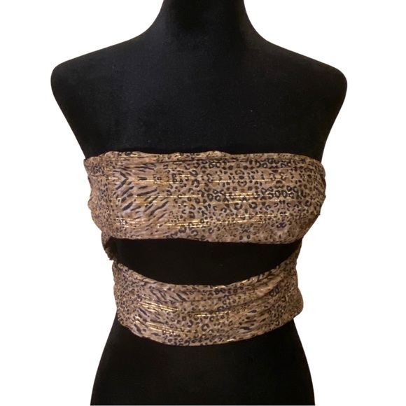 FashionNova Leopard 2 Piece Sheer Swim Cover Up Set Women’s - Size Large - Picture 10 of 16